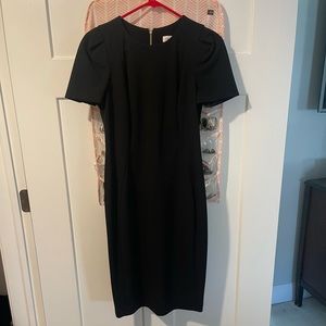 Black midi dress